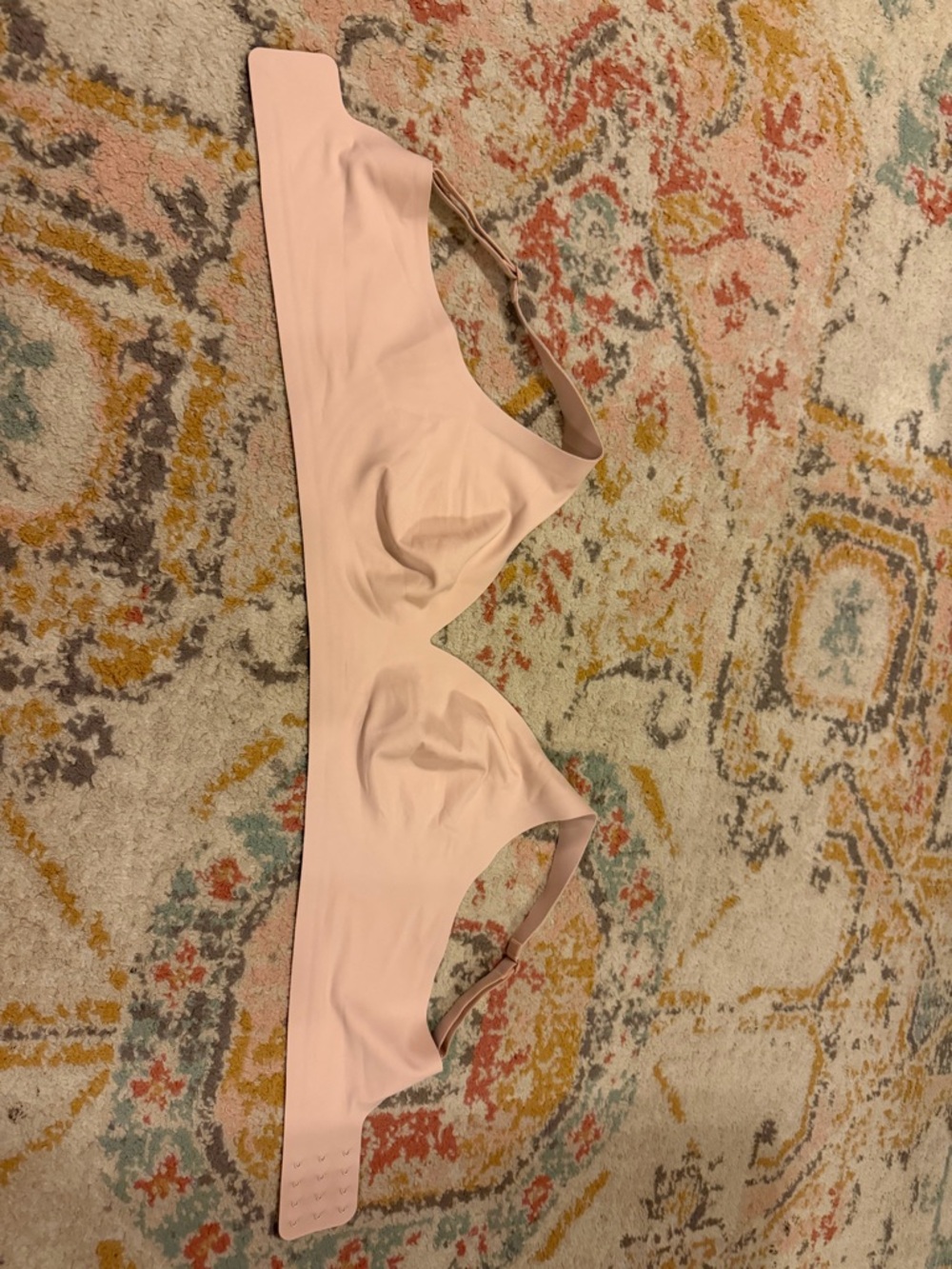 Wireless Seamless Light Pink Comfort Bra by